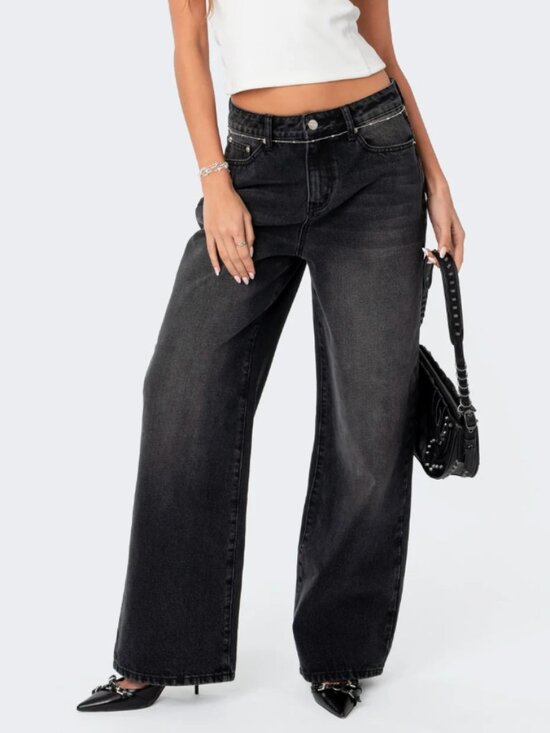 Edikted Denim - Edikted Low Rise Baggy Jeans